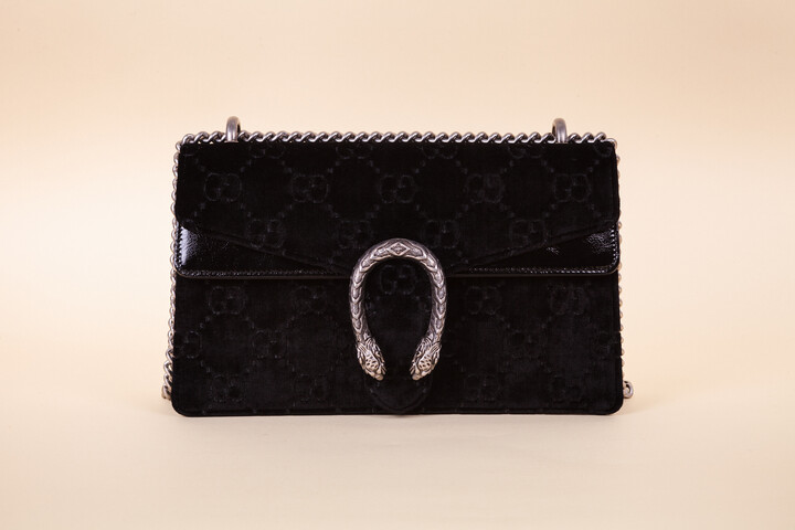 dionysus gg small velvet shoulder bolsa