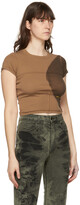 Thumbnail for your product : Eckhaus Latta Brown Lapped Baby T-Shirt