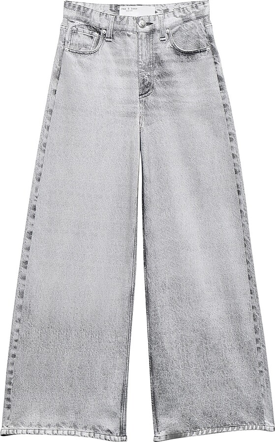 Rag & Bone Women's Miramar Terry Sofie Ankle Pants - Icy Grey - Size 25