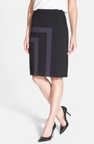 Thumbnail for your product : Nic+Zoe 'Time Line Wink' Ponte Knit Skirt