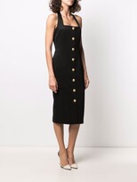 Thumbnail for your product : Balmain Halterneck Button-Embellished Dress