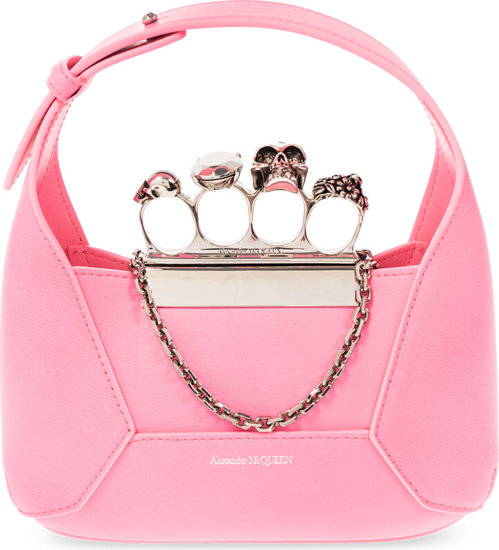 Women's The Jewelled Hobo Mini Bag in Antique Pink