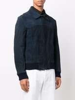 Thumbnail for your product : A.N.G.E.L.O. Vintage Cult 1970s Knitted Edges Suede Jacket