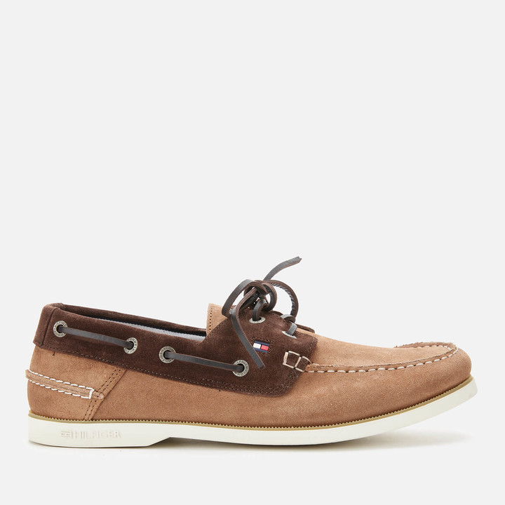 tommy hilfiger classic suede boat shoes