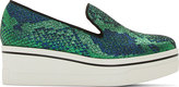 Thumbnail for your product : Stella McCartney Blue & Green Scarpa Platform Skate Sneakers