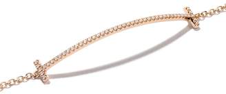 Tiffany & Co. & Co 18kt rose gold T smile diamond bracelet