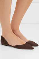 Thumbnail for your product : Jimmy Choo Esther Suede Point-toe Flats