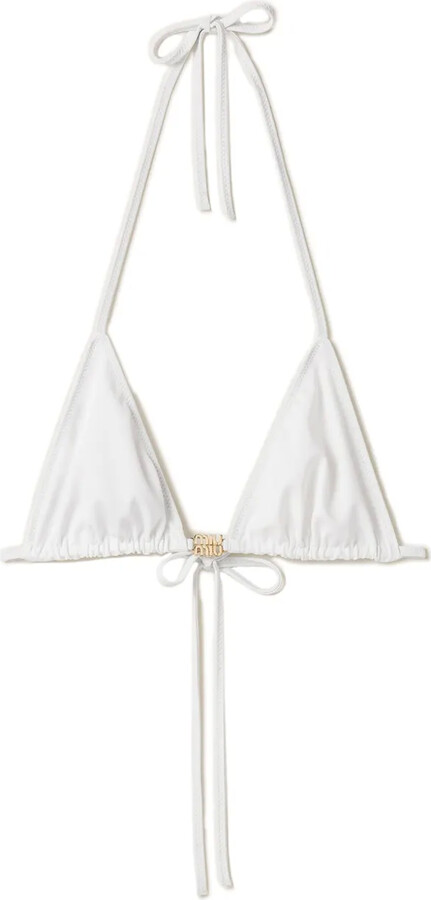 Miu Miu Triangle-Cup Bikini Top