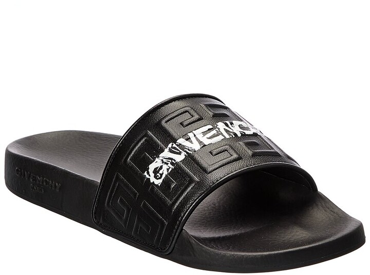 Givenchy Black Slide Women's Sandals | Shop the world's largest 