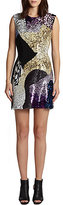 Thumbnail for your product : 3.1 Phillip Lim Beaded Patchwork Sheath Dress