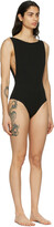 Thumbnail for your product : Haight Black Side Slit One-Piece Swimsuit