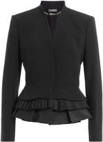 Thumbnail for your product : Alexander McQueen Blazer with Pleated Peplum Hem