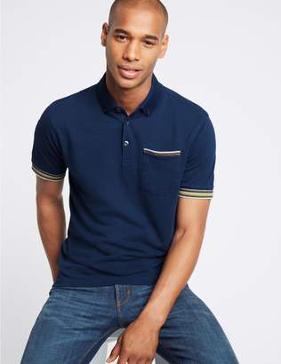 Marks and Spencer Slim Fit Pure Cotton Polo Shirt