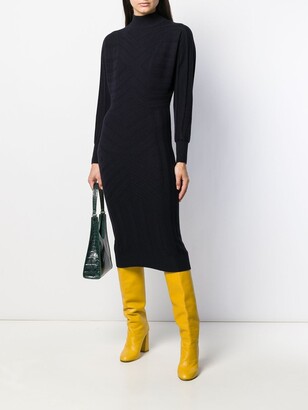 Barrie Knitted Midi Dress