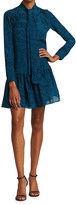 Thumbnail for your product : Akris Punto Printed Mulberry Silk Tieneck Dress