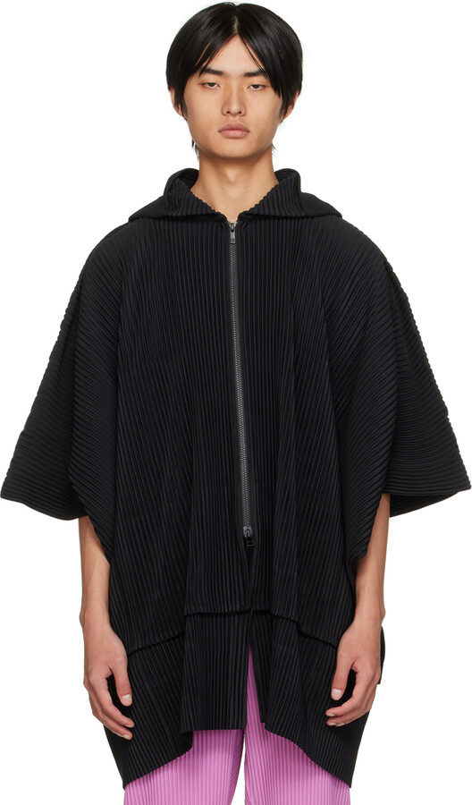 Homme Plissé Issey Miyake Black Monthly Color August Hoodie - ShopStyle