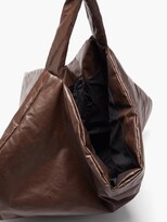 Thumbnail for your product : Kassl Editions Square Medium Coated-canvas Shoulder Bag - Dark Brown