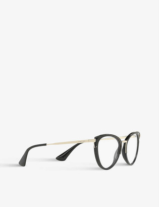 Prada PR53UV Catwalk cat-eye acetate and metal glasses - ShopStyle  Sunglasses