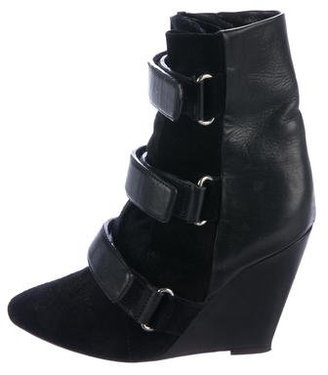 Isabel Marant Leather Wedge Boots