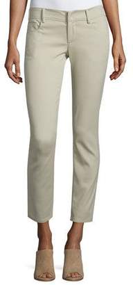 CNC Costume National Low-Rise Skinny Cropped Pants, Tan