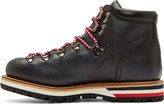 Thumbnail for your product : Moncler Black & Red Etched Blanche Mountain Boots