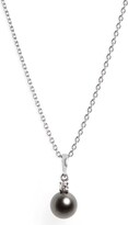 Thumbnail for your product : Mikimoto Diamond & Black Cultured Pearl Pendant Necklace