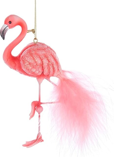 Kurt Adler Pink Flamingo Christmas Ornament