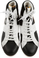 Thumbnail for your product : Fendi Leather High-Top Sneakers