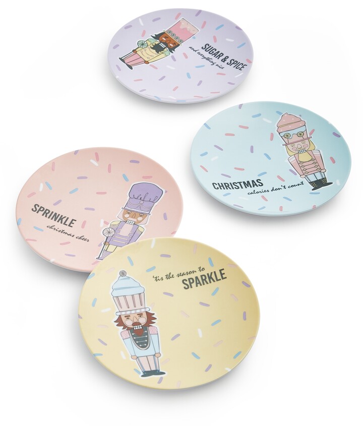 The Cellar Nutcracker Appetizer Plates, Set of 4, Created for Macy's