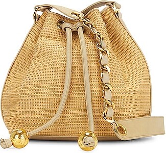 chanel backpack drawstring leather