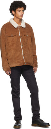 Naked & Famous Denim SSENSE Exclusive Brown Sherpa Oversized Jacket