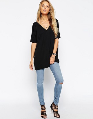 ASOS Oversized Tunic Top in Crepe