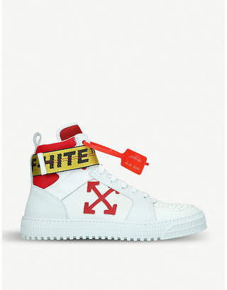 Off-White Industrial Belt leather high-top trainers