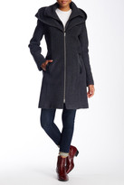 Thumbnail for your product : Soia & Kyo Scuba Inset Wool Blend Hooded Coat