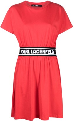 Karl Lagerfeld Paris Logo Tape Shirt Dress