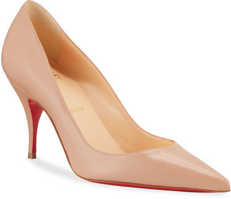 louboutin high heels beige