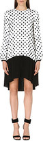Thumbnail for your product : Victoria Beckham Victoria Spot-detail silk dress
