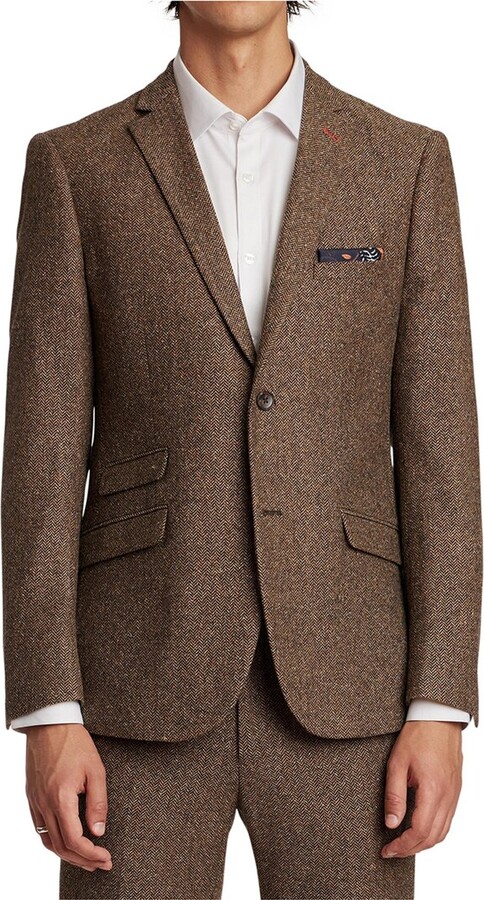 Paisley & Gray Dover Notch Slim Fit Wool-Blend Jacket - ShopStyle Sport ...