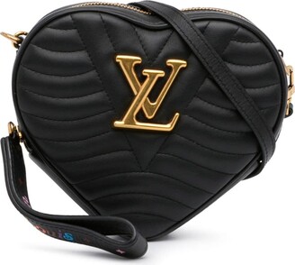 LOUIS VUITTON New Wave Love Lock Red Leather Heart Coeur Wristlet Shoulder  Bag