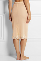 Thumbnail for your product : Dolce & Gabbana Lace-trimmed silk-crepe half slip