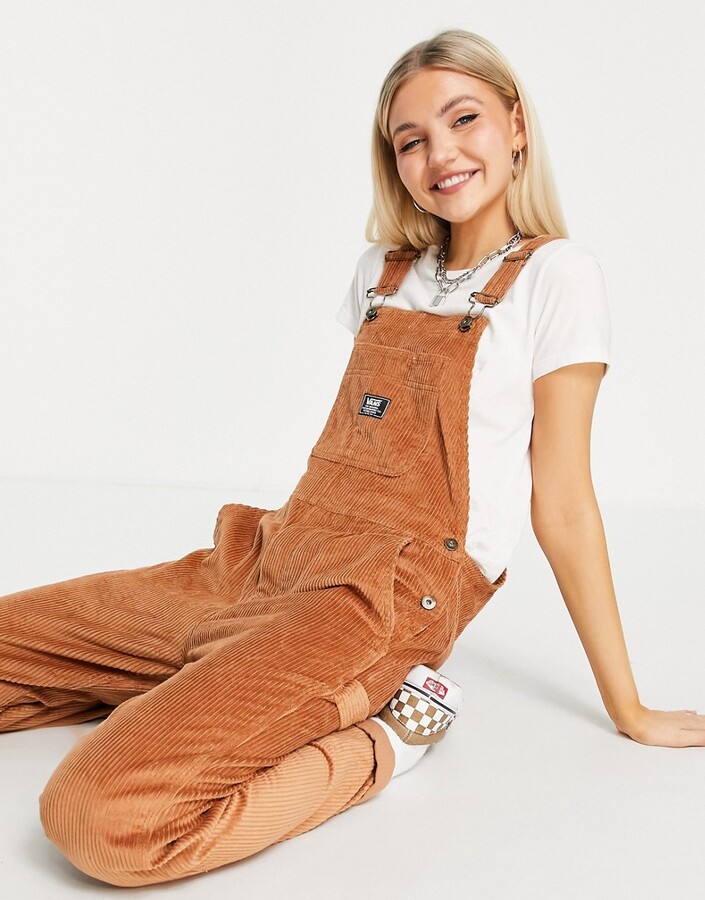 Vans ground work cord overalls in argan oil tan - ShopStyle Jumpsuits &  Rompers