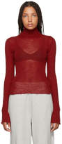 Thumbnail for your product : MM6 MAISON MARGIELA Red Delicate Wool Turtleneck