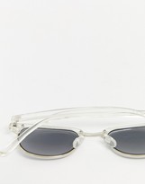 Thumbnail for your product : A. J. Morgan AJ Morgan square sunglasses in clear