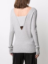 Thumbnail for your product : Brunello Cucinelli Ribbed-Knit Long-Sleeve Jumper