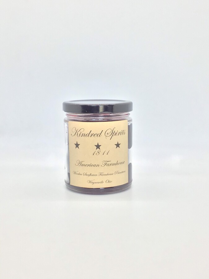Kindred Spirits Highly Scented Candle/Jelly Jar 9 Oz/Paraffin Wax/Farmhouse Candle /Hand Poured Candle/Country-Primitive