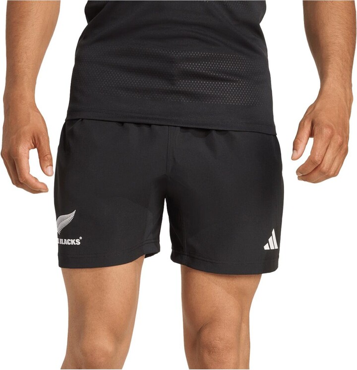 Adidas Men's Black New Zealand Rugby 2025/26 Home Shorts