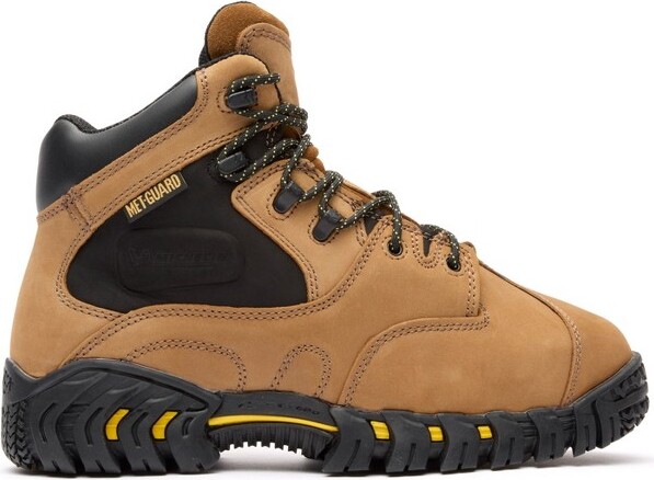 Men'sMichelinSteelToeInternalMetGuardWorkBootXPX763BrownSize9(Wide)