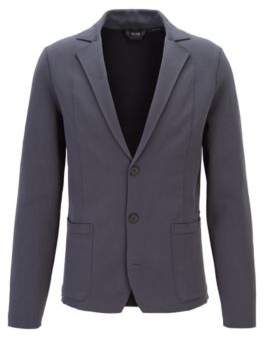 BOSS Regular-fit jacket in double-faced knitted fabric