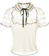 Red Valentino lace panel blouse 