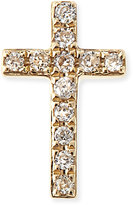 Thumbnail for your product : Sydney Evan 14k Gold Diamond Cross Single Stud Earring